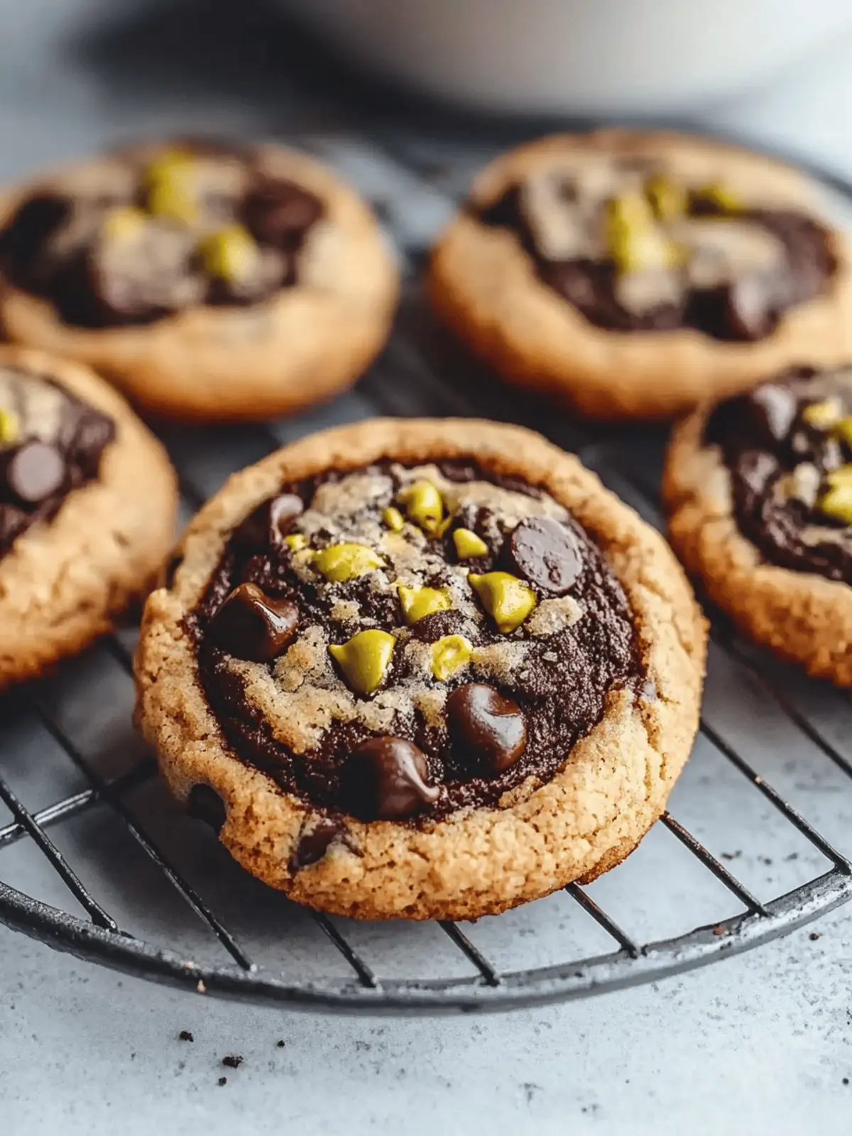 Dubai Chocolate Chip Cookies