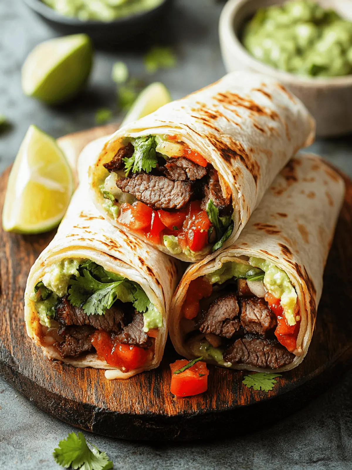Carne Asada Burritos
