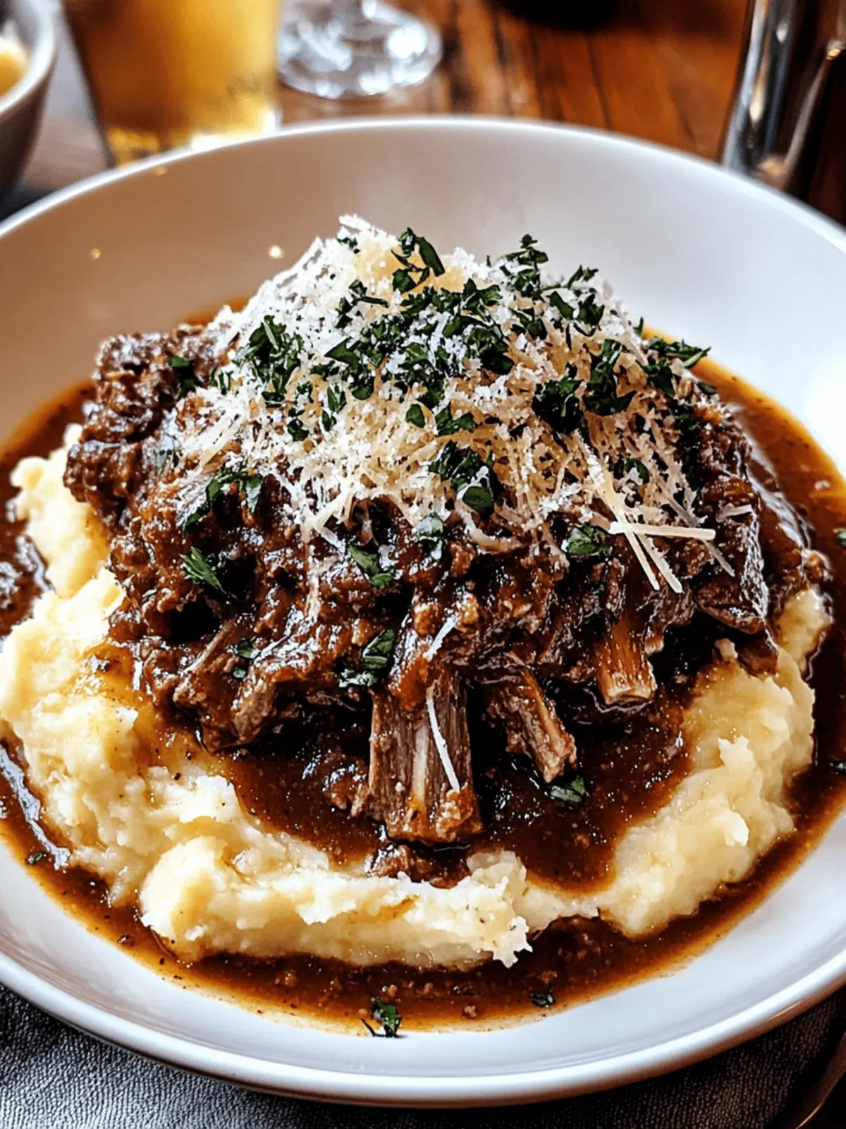 Rib Ragu with Parmesan Mashed Potatoes