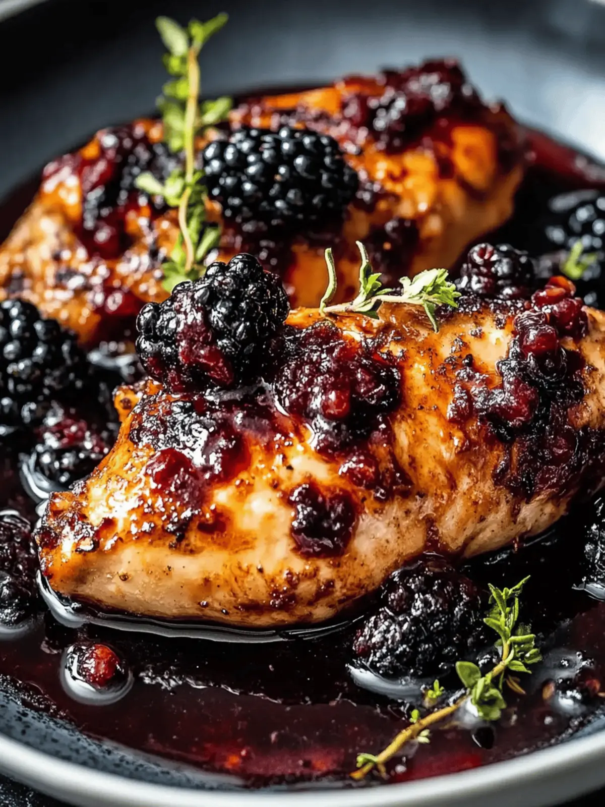 Bourbon Blackberry Chicken