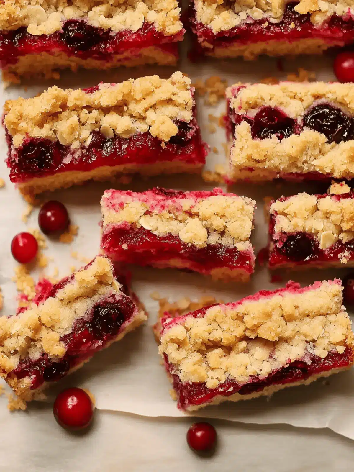 Cranberry Crumble Bars
