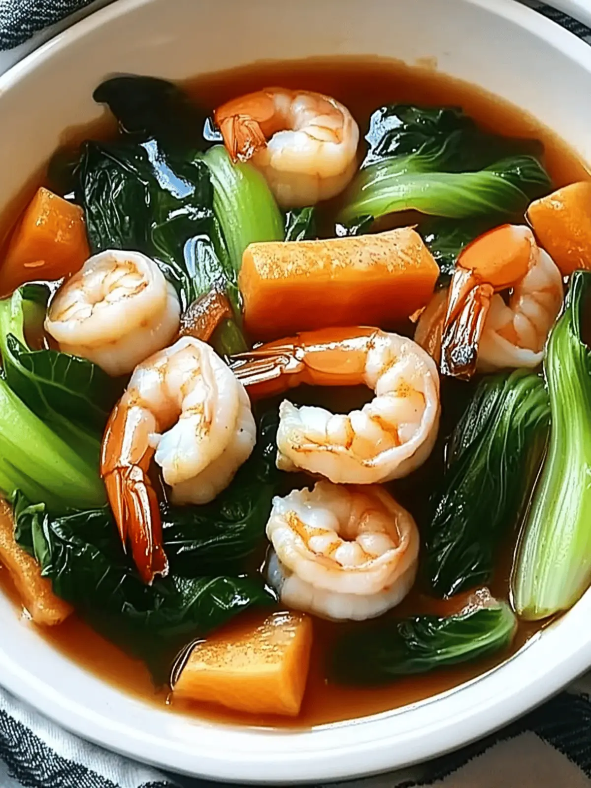 Bok Choy and Shrimp Skillet