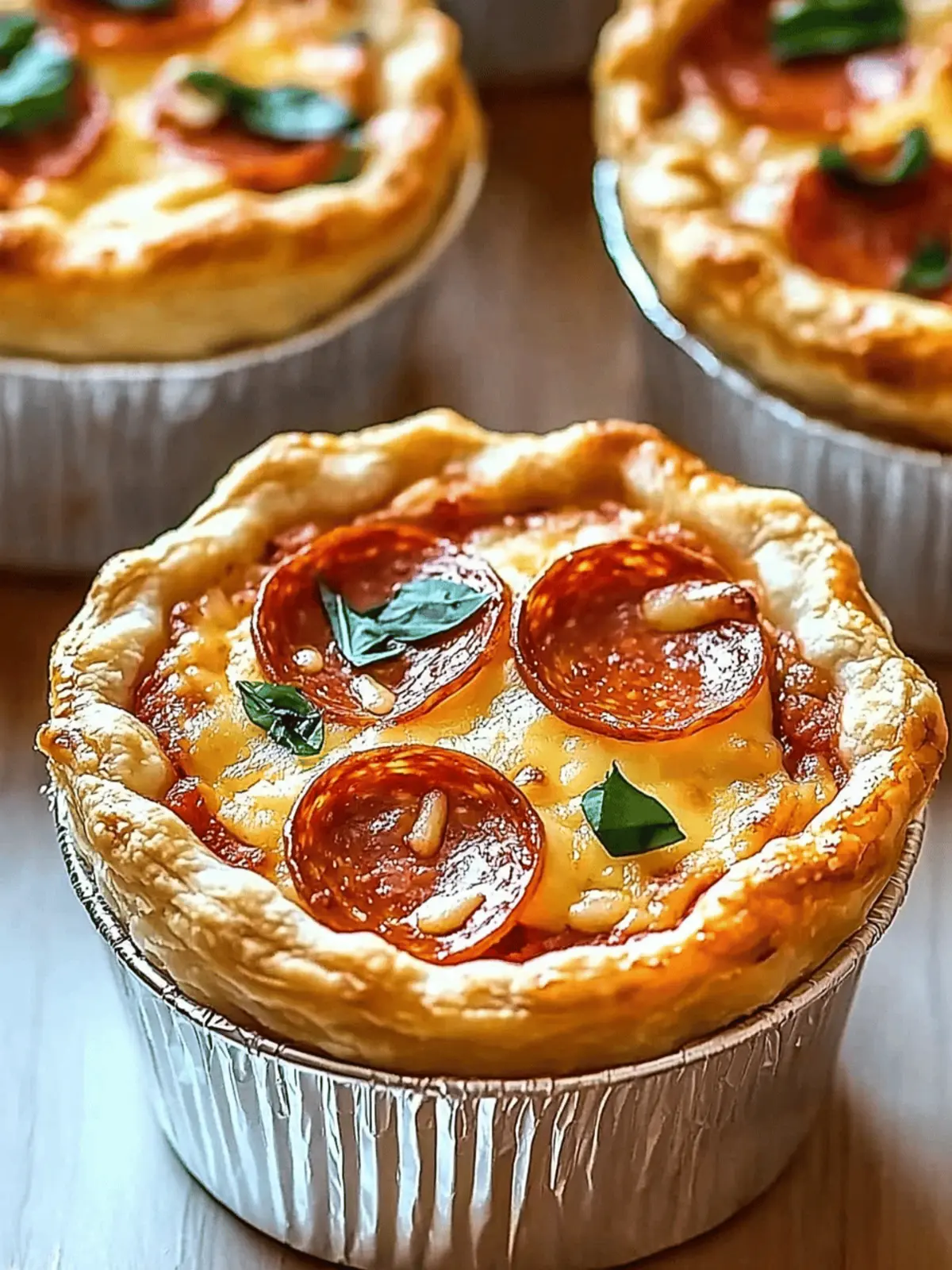Mini Pizza Pot Pies