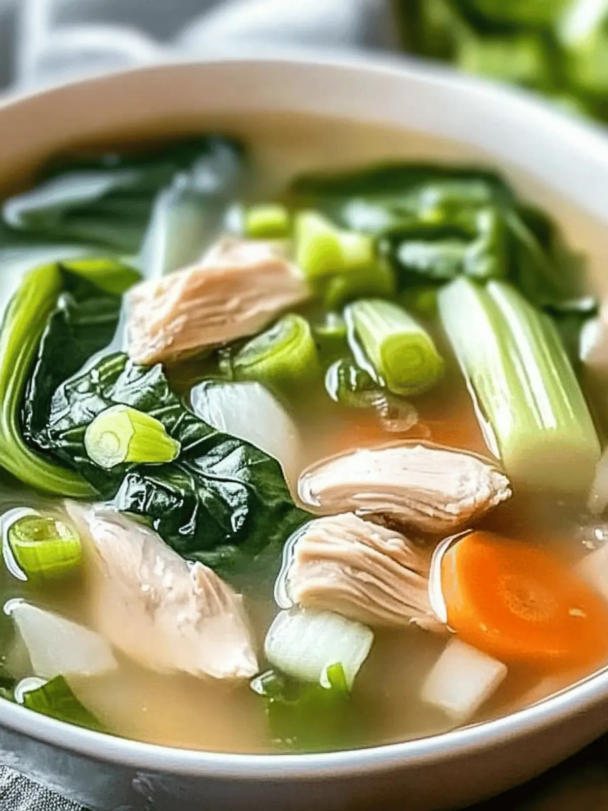 Bok Choy Chicken Soup