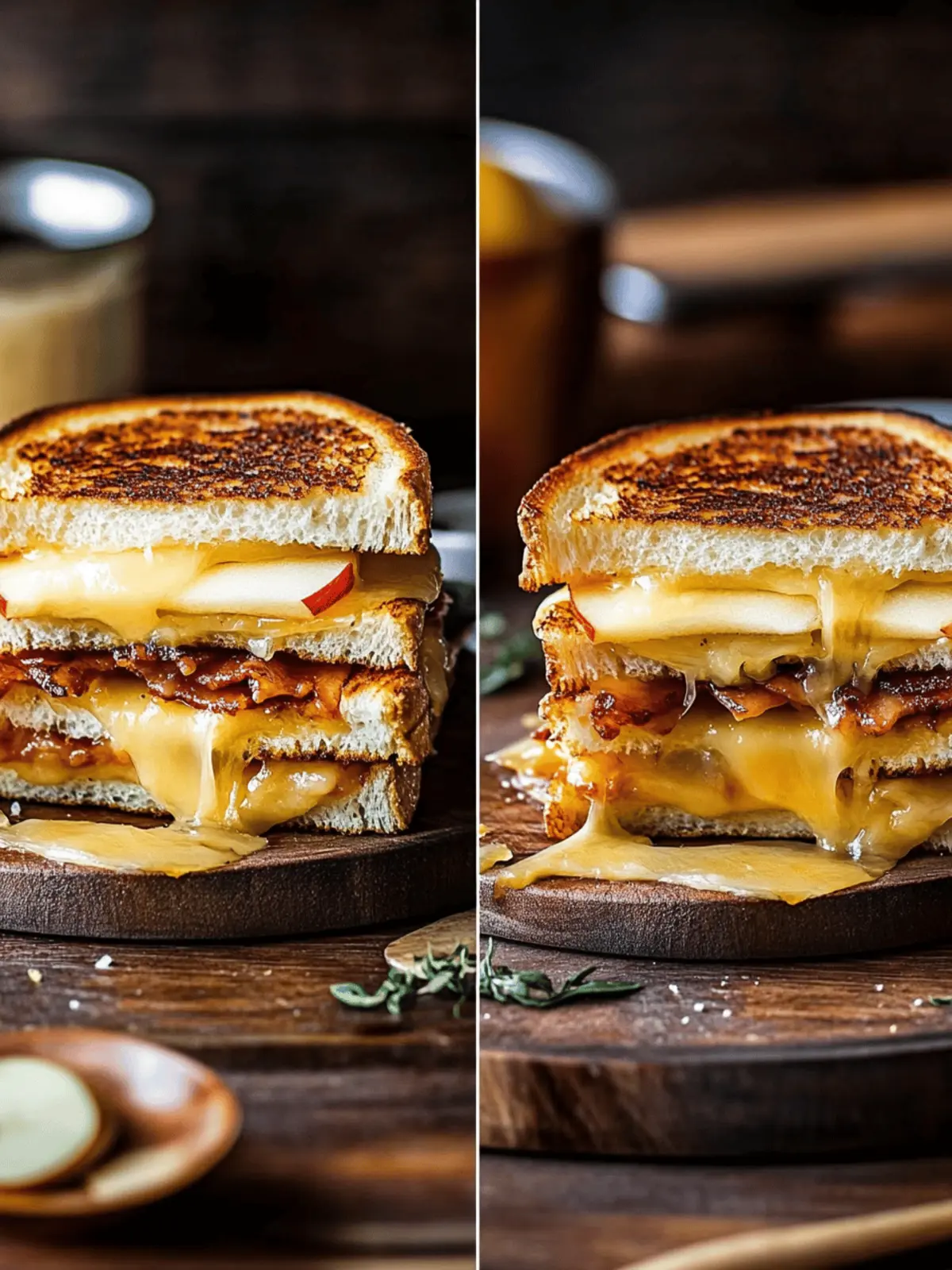 Apple and Cheddar Grilled Cheese