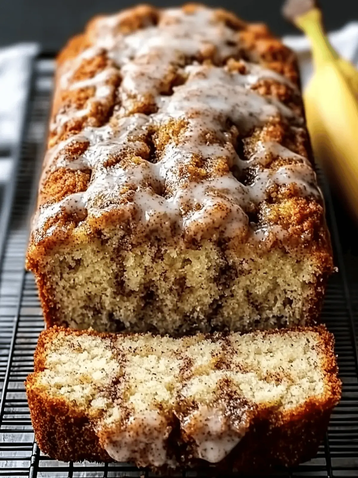Homemade Cinnamon Swirl Banana Bread