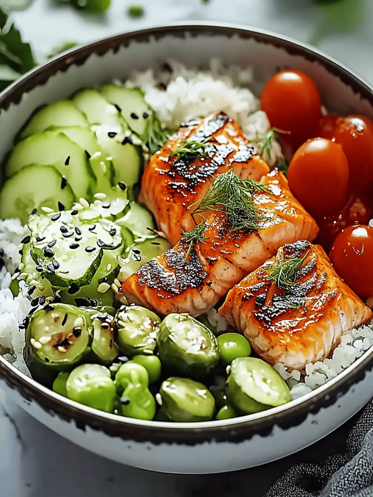 Mediterranean Salmon Bowl