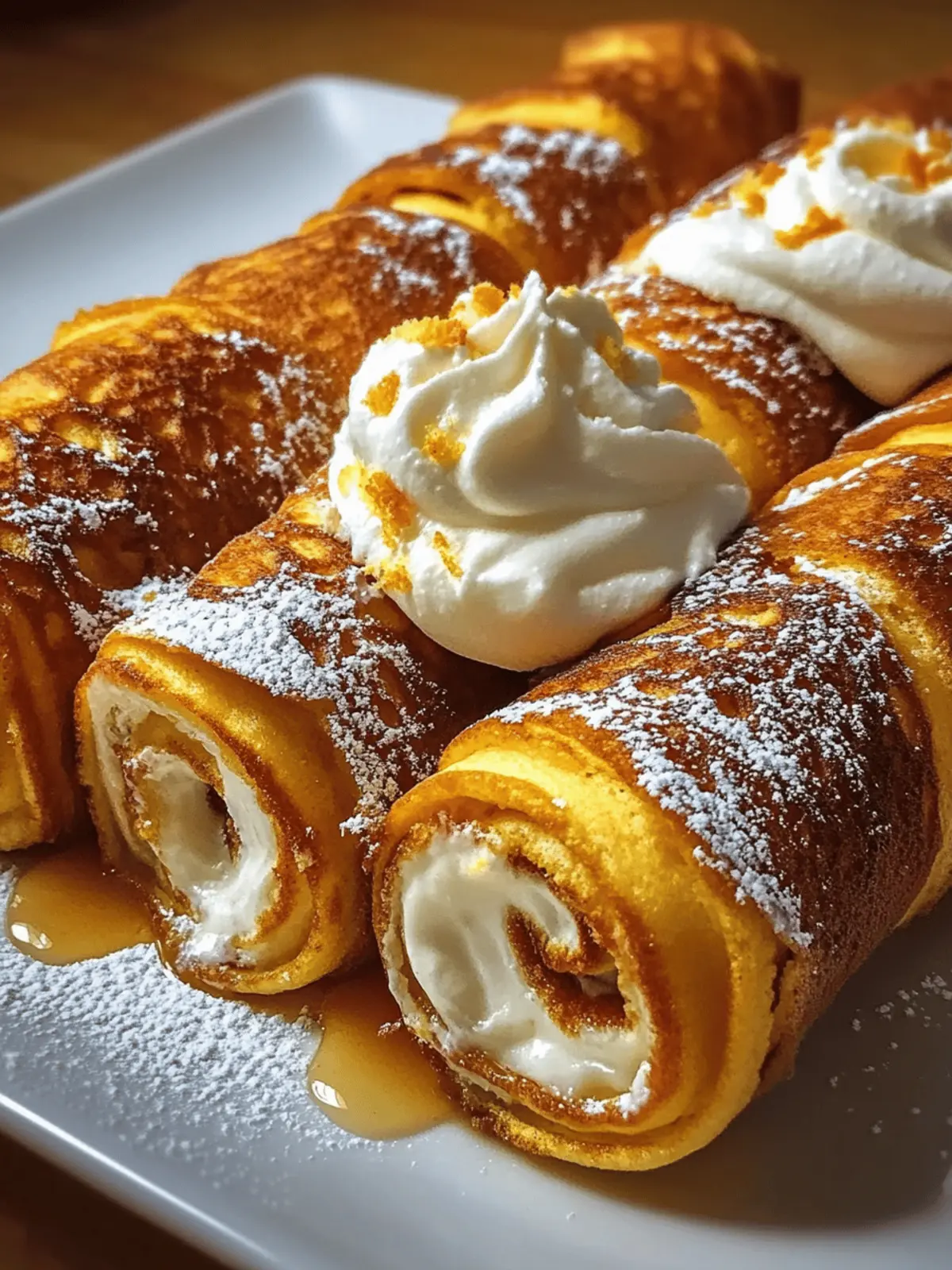 Pumpkin Cream Cheese Pancake Roll-Ups