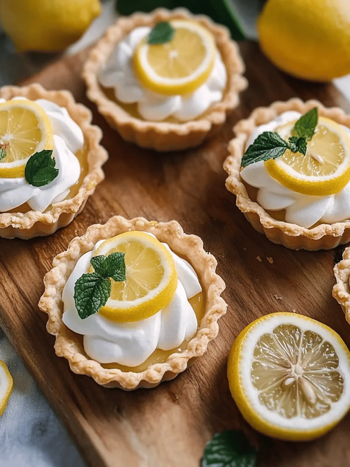Vegan Lemon Raspberry Tarts