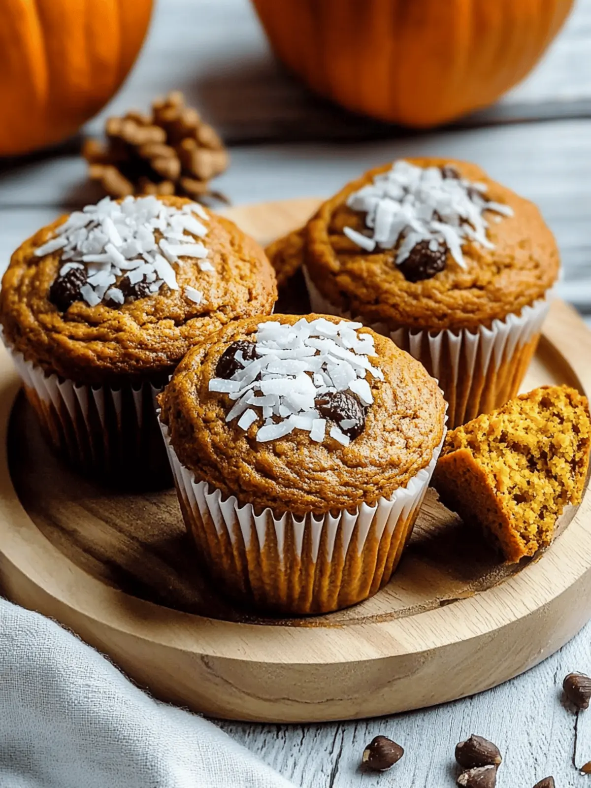 Pumpkin Coconut Muffins