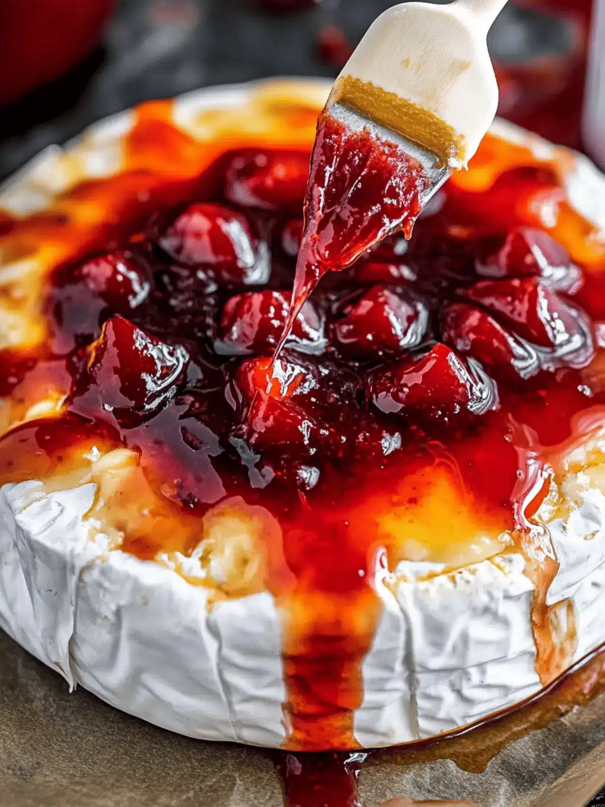 Halloween Bloody Baked Brie