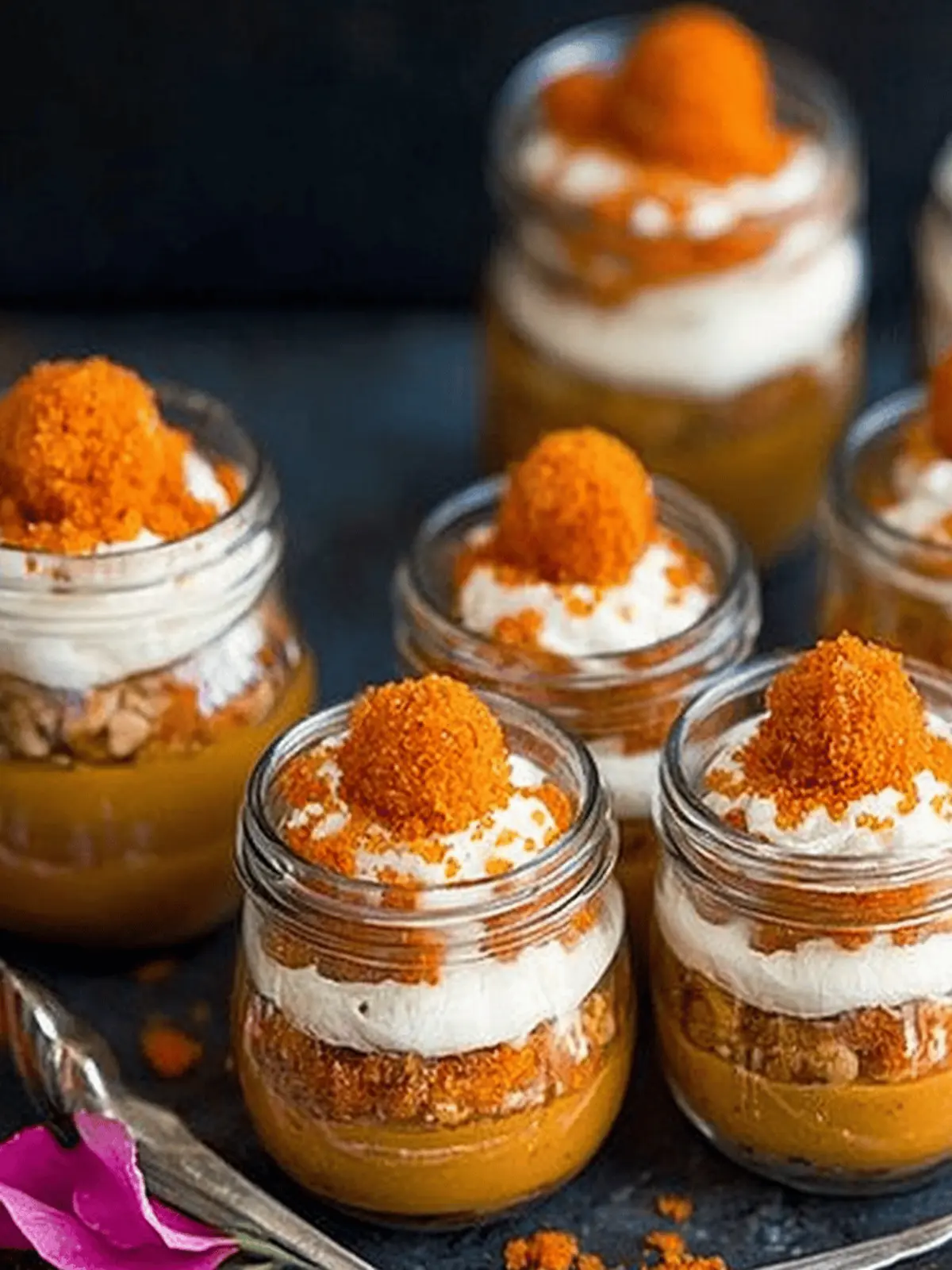 Motichoor Ladoo Cheesecake Jars