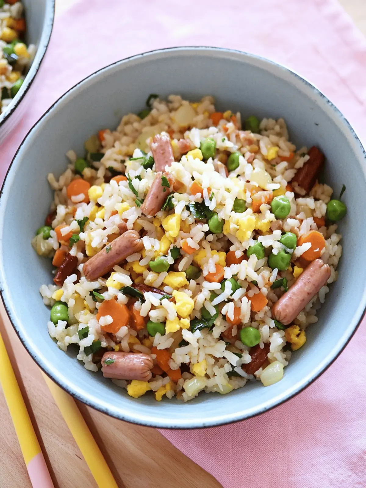 Leftover Hot Dog Fried Rice