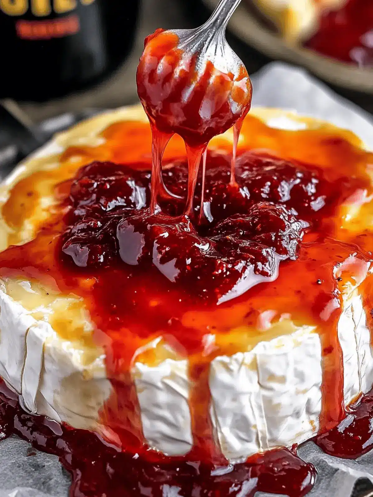 Halloween Bloody Baked Brie