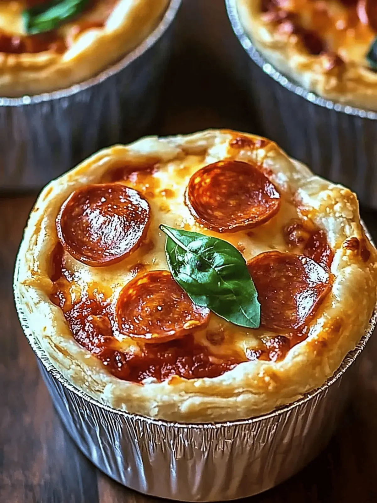 Mini Pizza Pot Pies