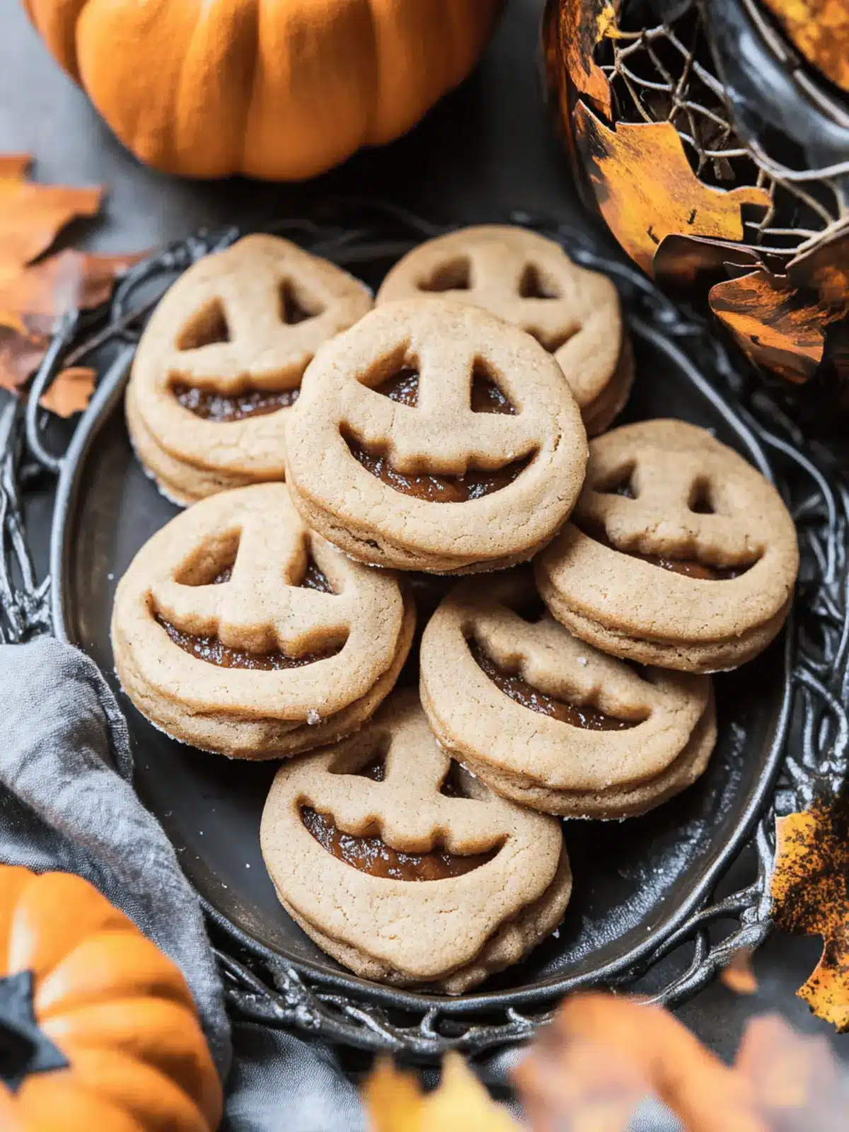 Stuffed Jack-O’-Lantern Cookies