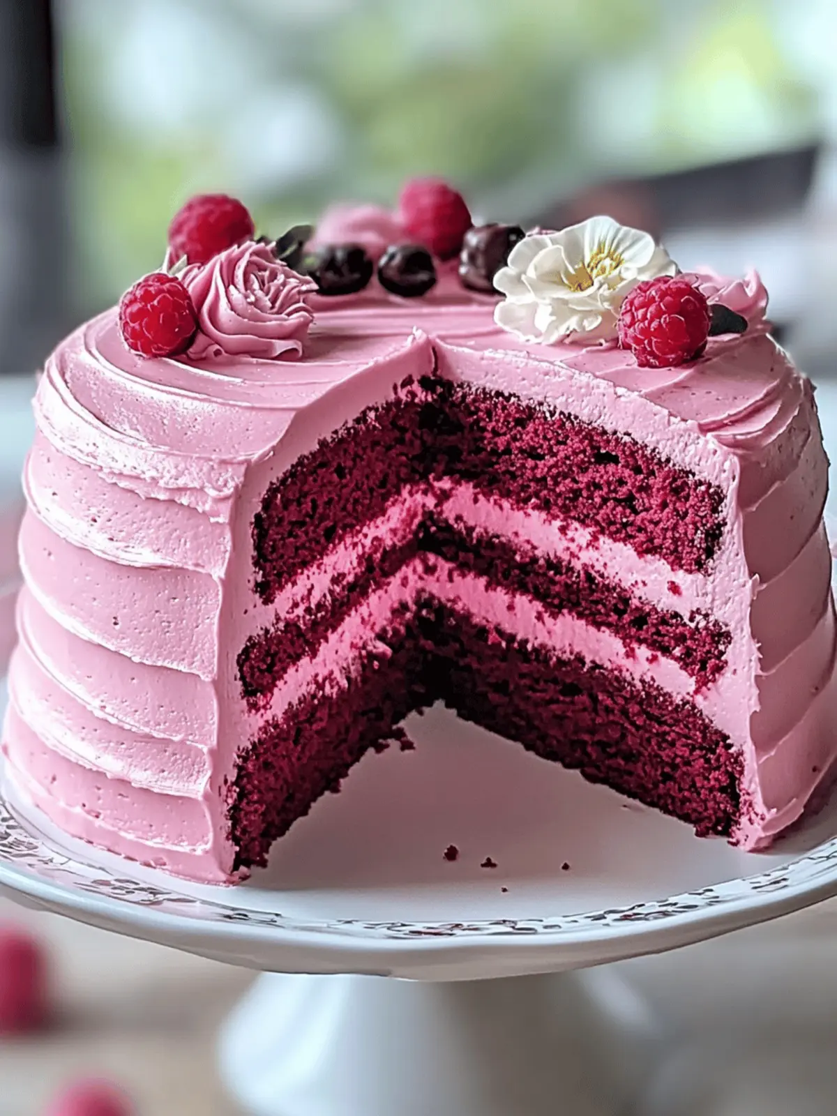 Mother’s Day Pink Velvet Cake