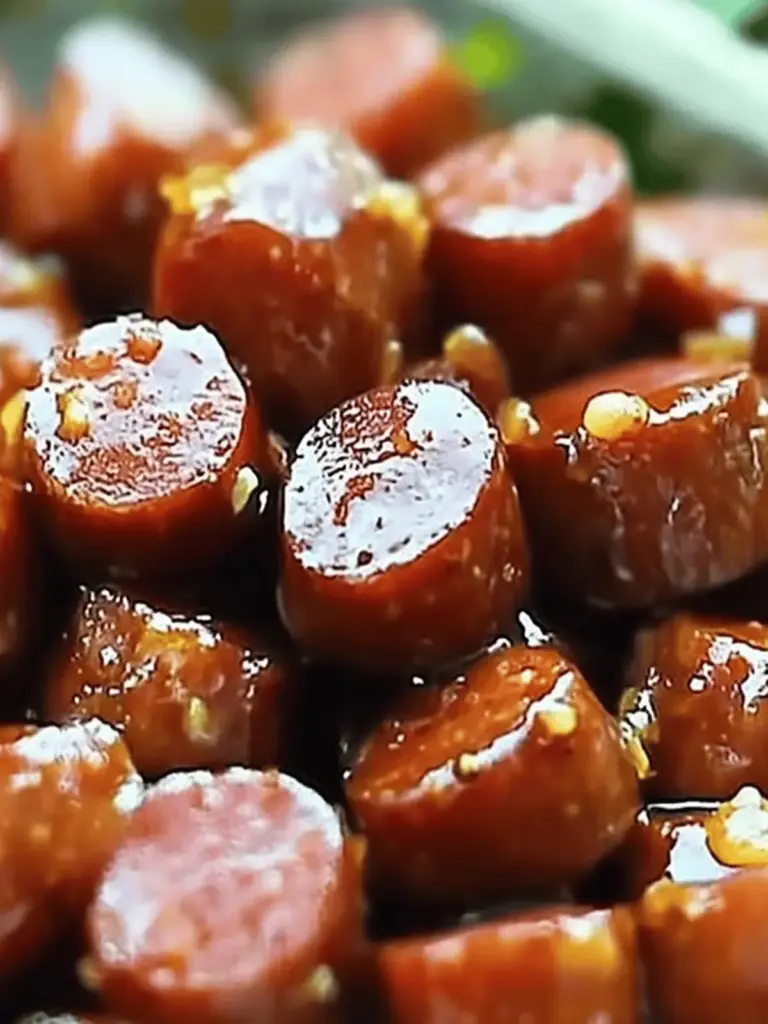 Slow Cooker Honey Mustard Kielbasa Bites