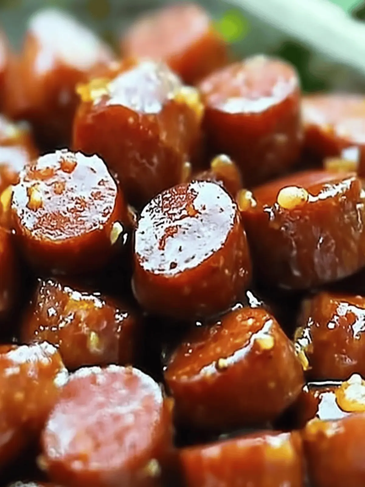 Slow Cooker Honey Mustard Kielbasa Bites