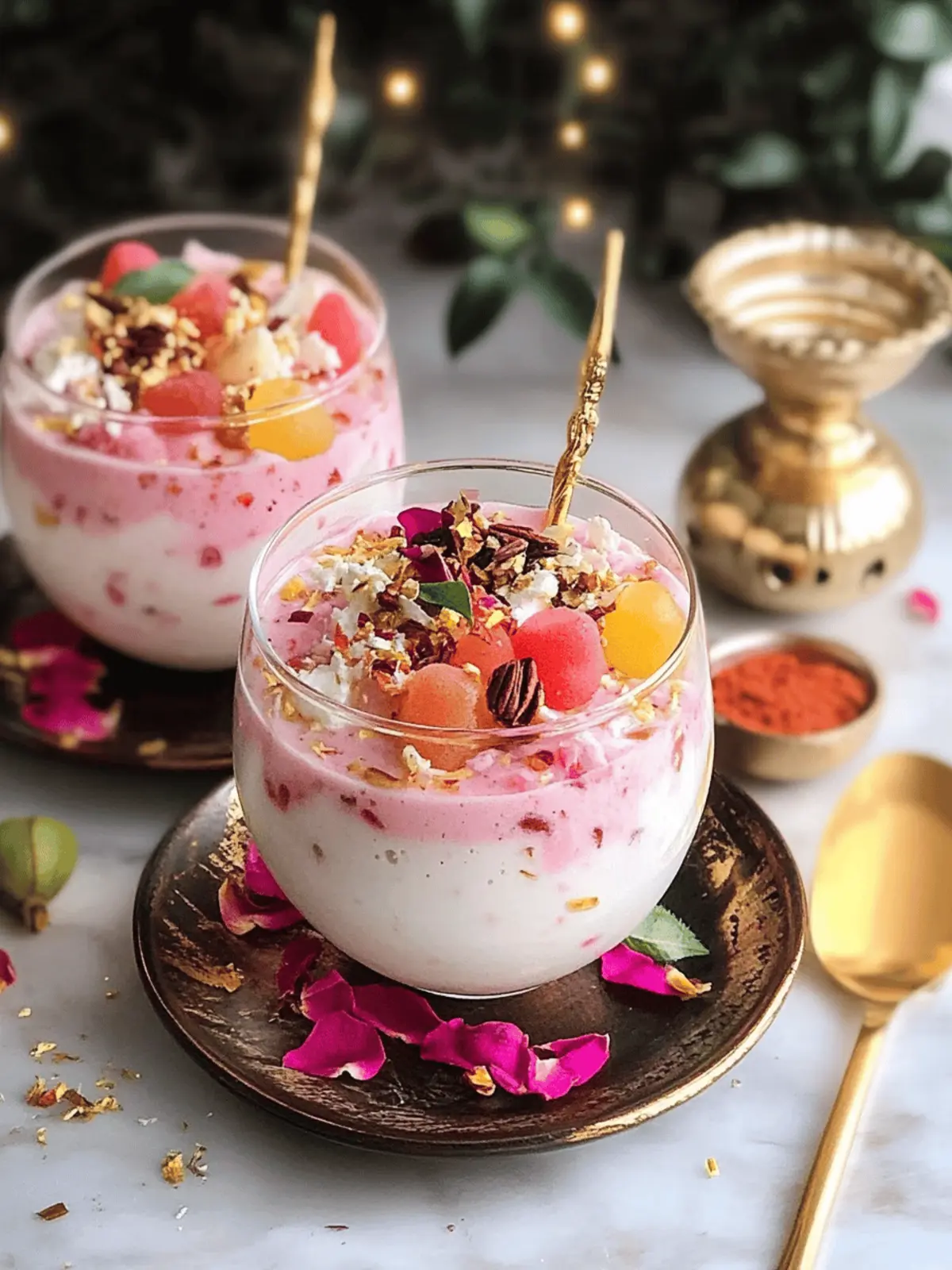 Rose Rasmalai Falooda