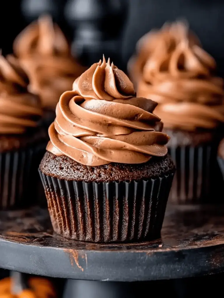 Chocolate Pumpkin Cupcakes