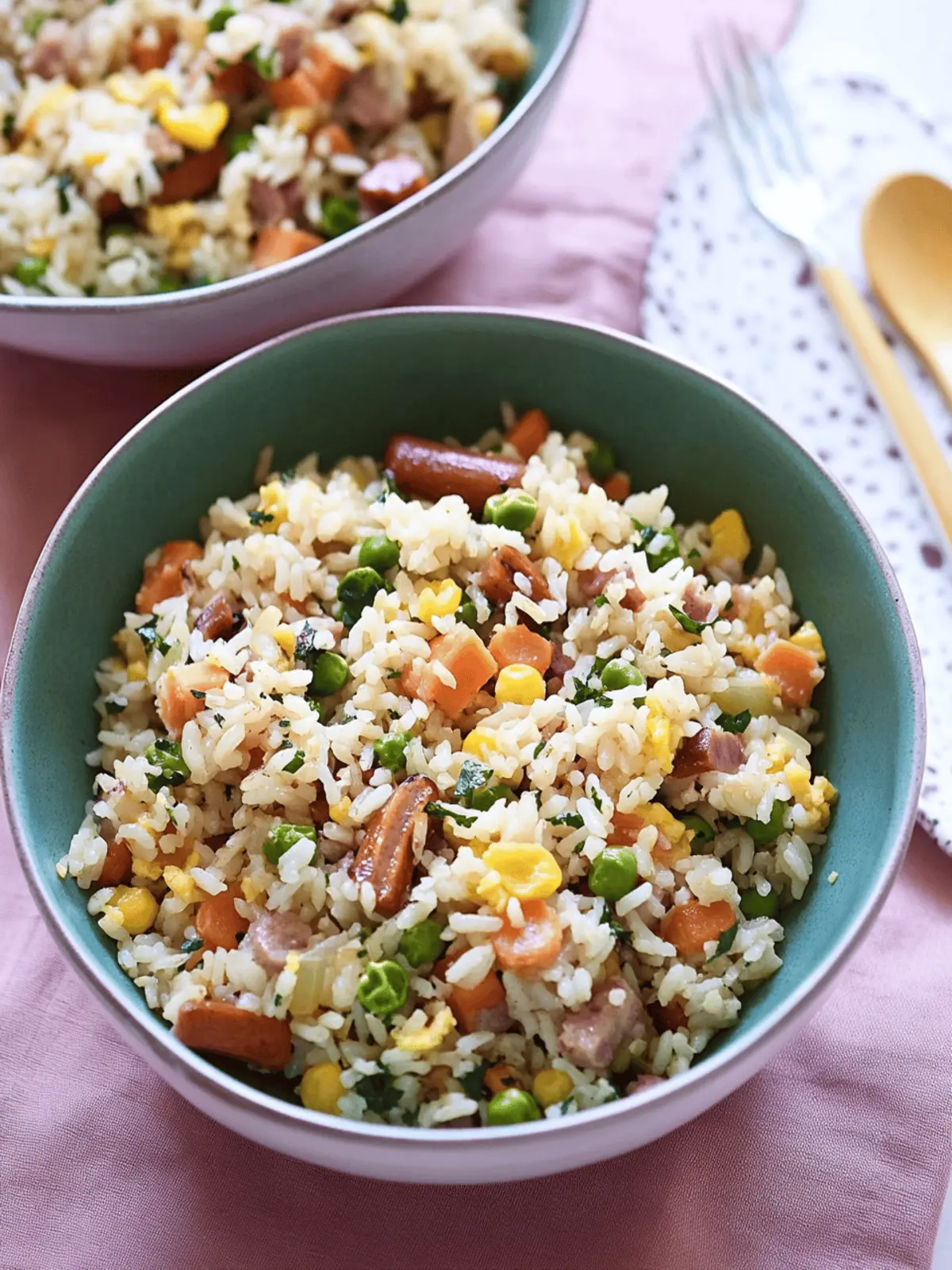 Leftover Hot Dog Fried Rice