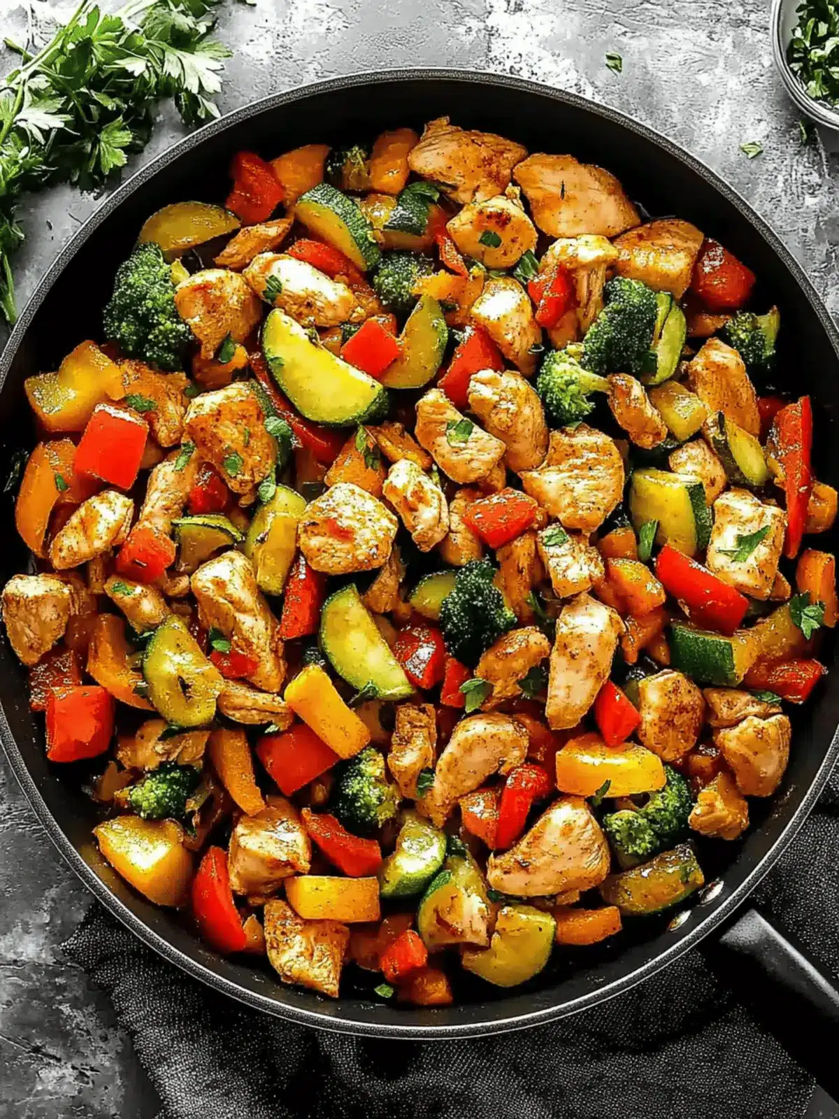 Chicken and Vegetables Skillet