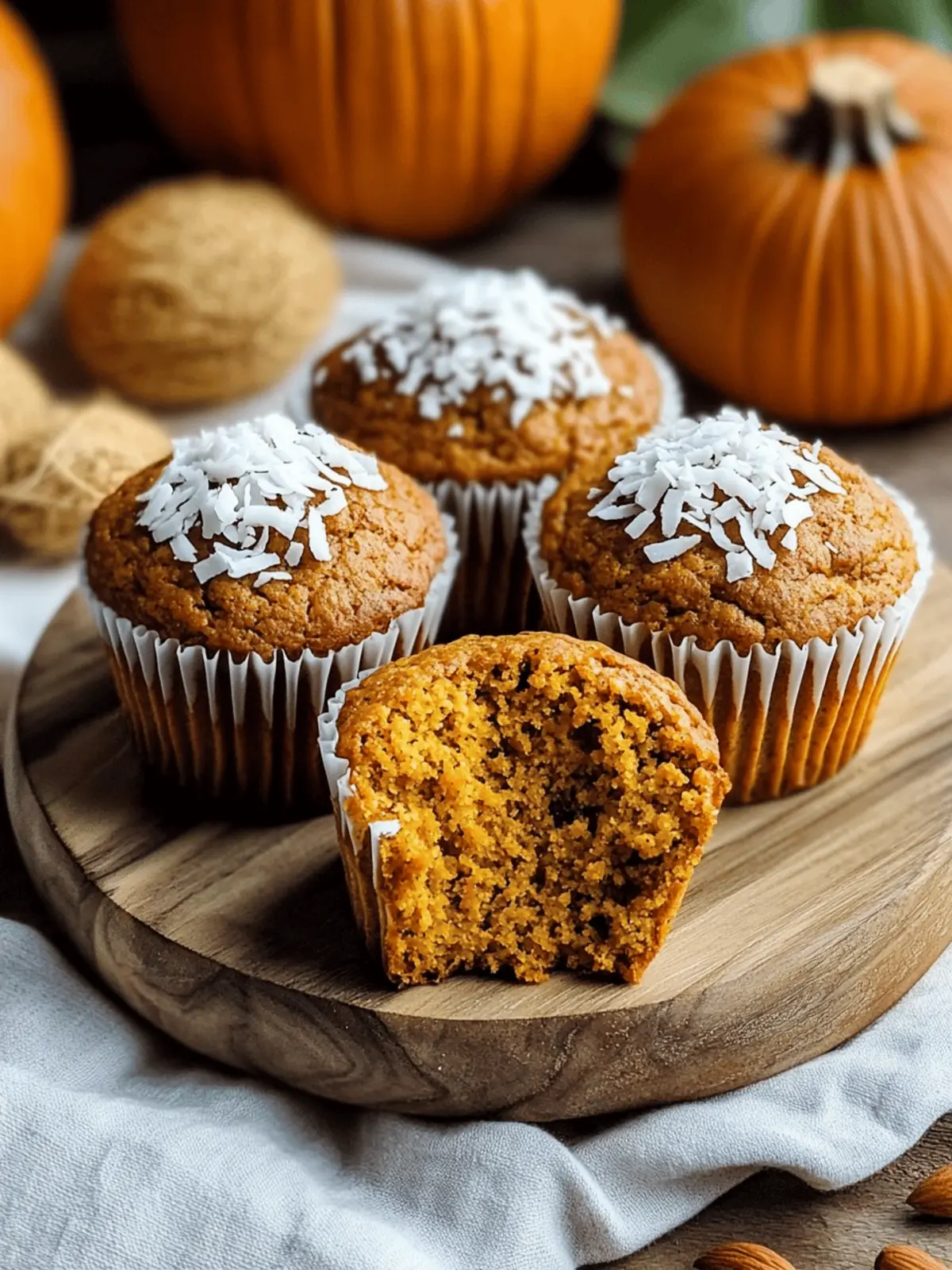 Pumpkin Coconut Muffins