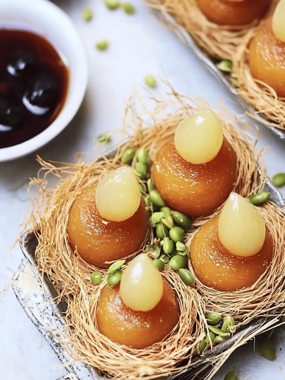 Gulab Jamun in Kunafa Nests