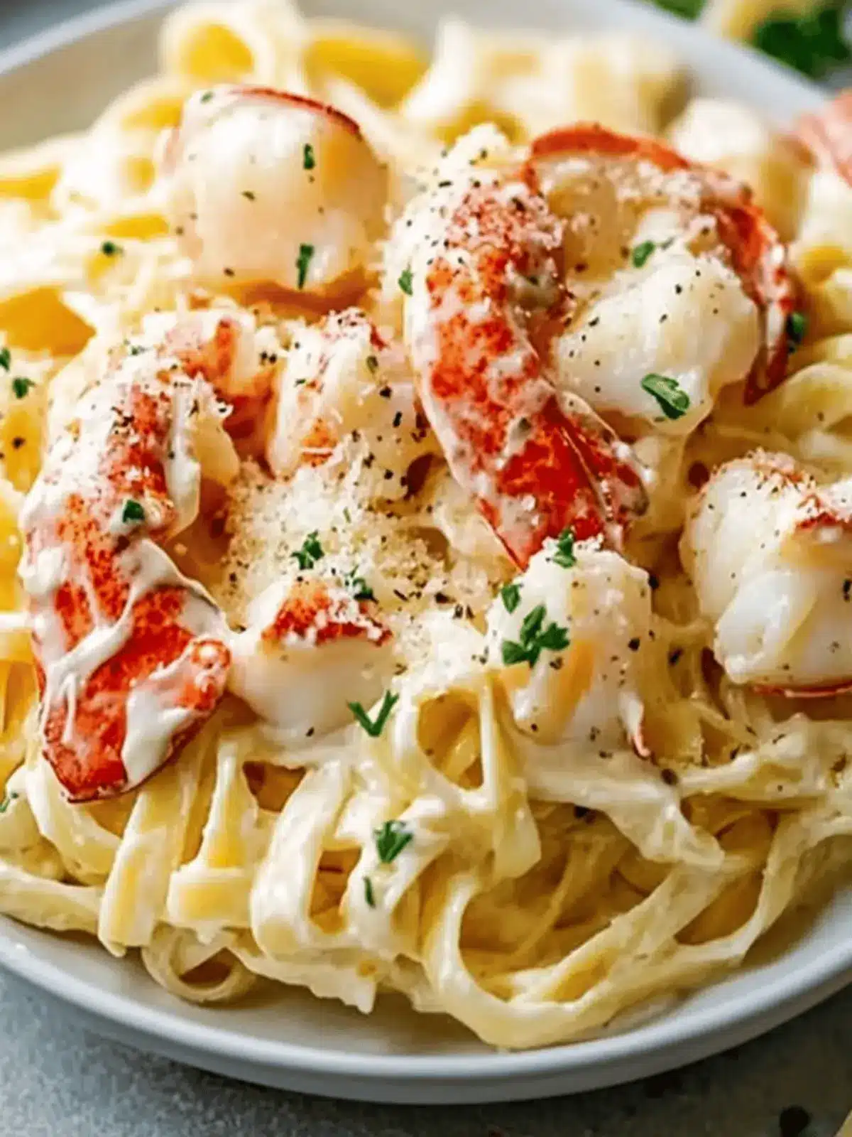 Easy Creamy Lobster Pasta