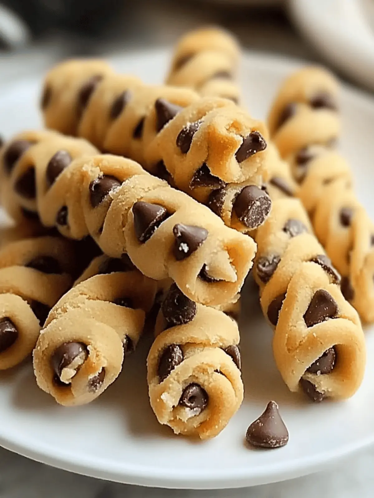 Chocolate Chip Cookie Dough Twists