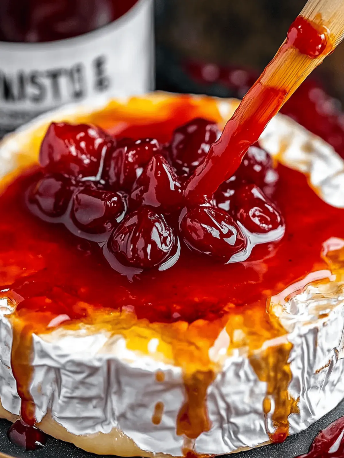 Halloween Bloody Baked Brie