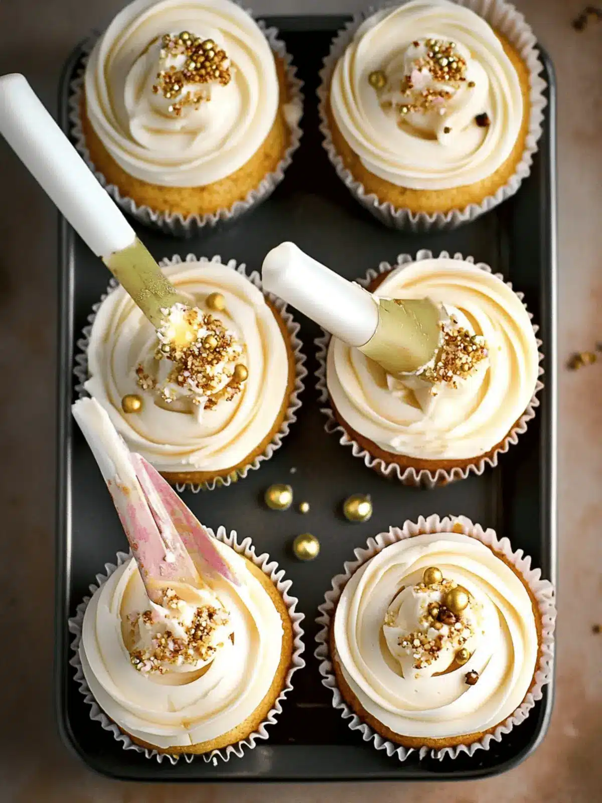 Kulfi Tres Leches Cupcakes