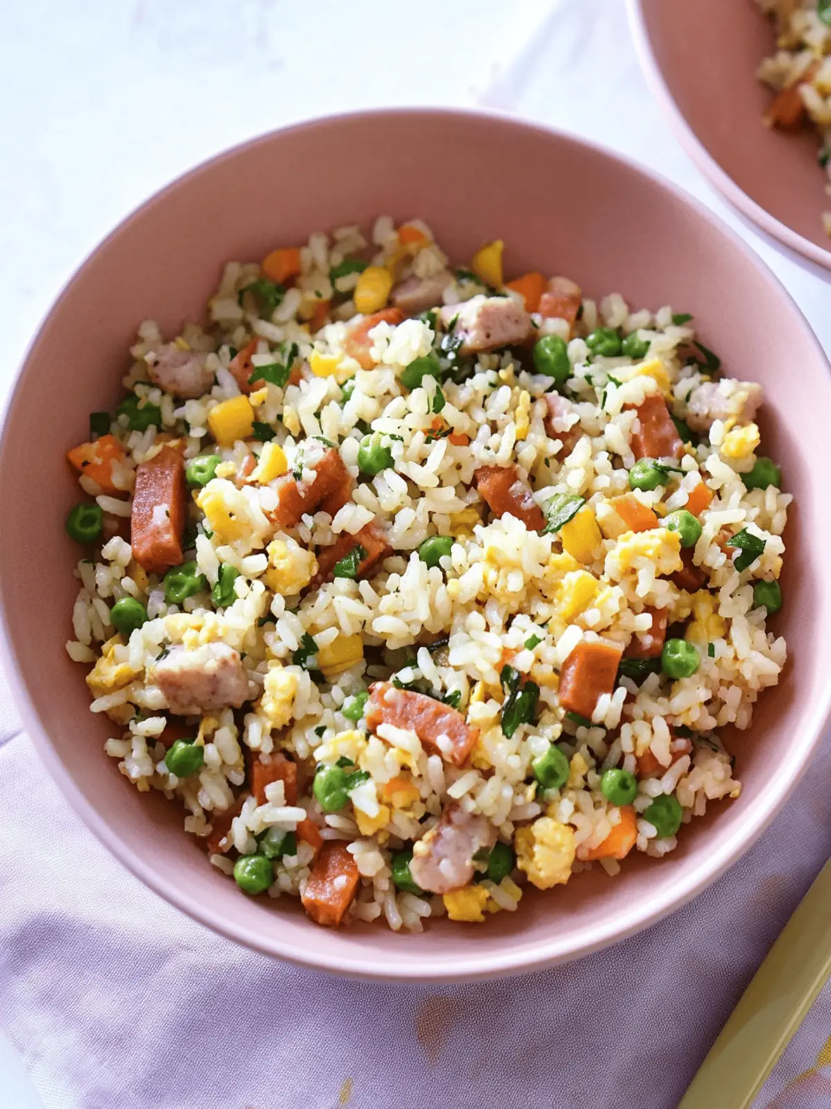 Leftover Hot Dog Fried Rice