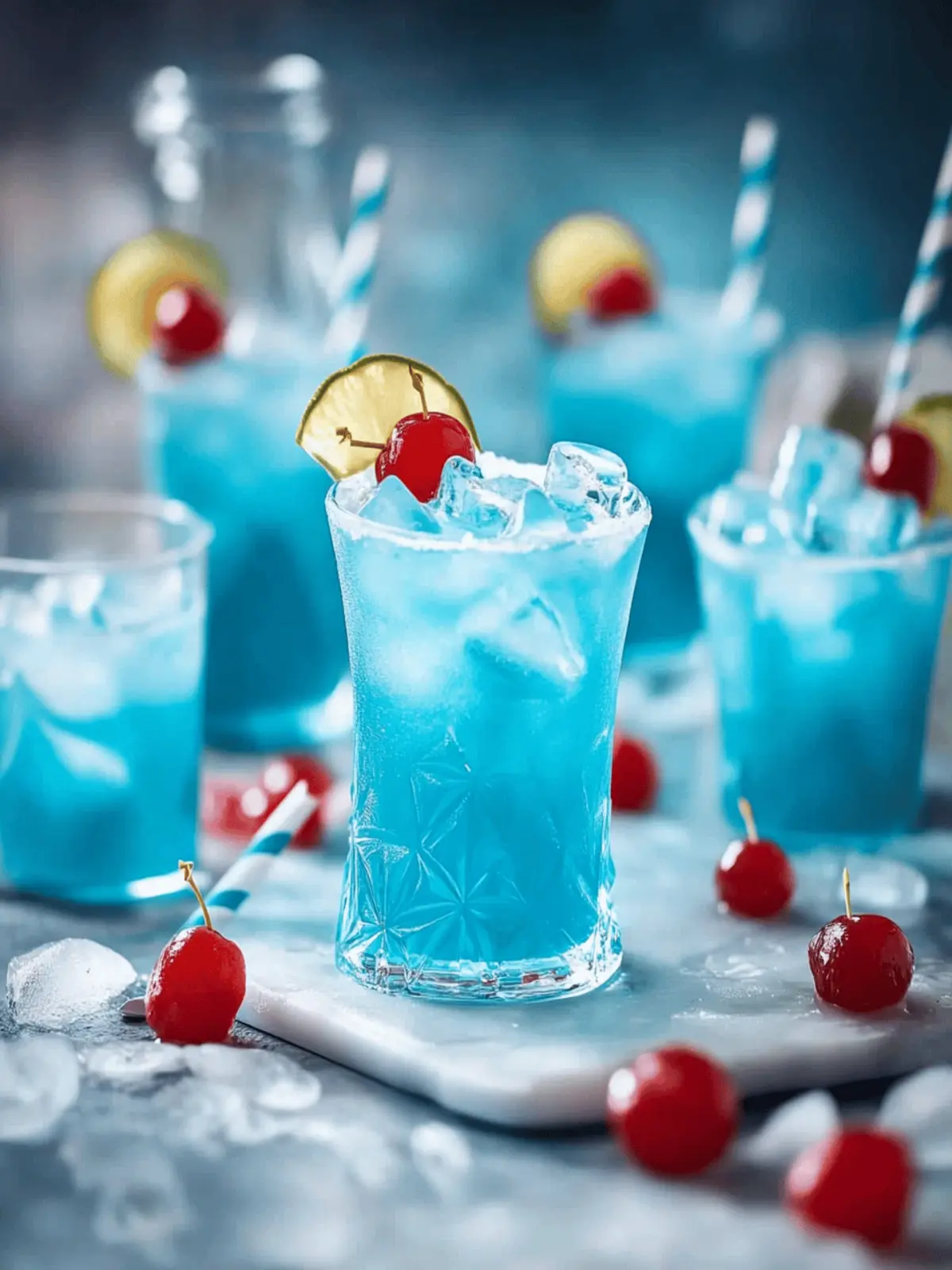 Blue Hawaiian Rum Punch