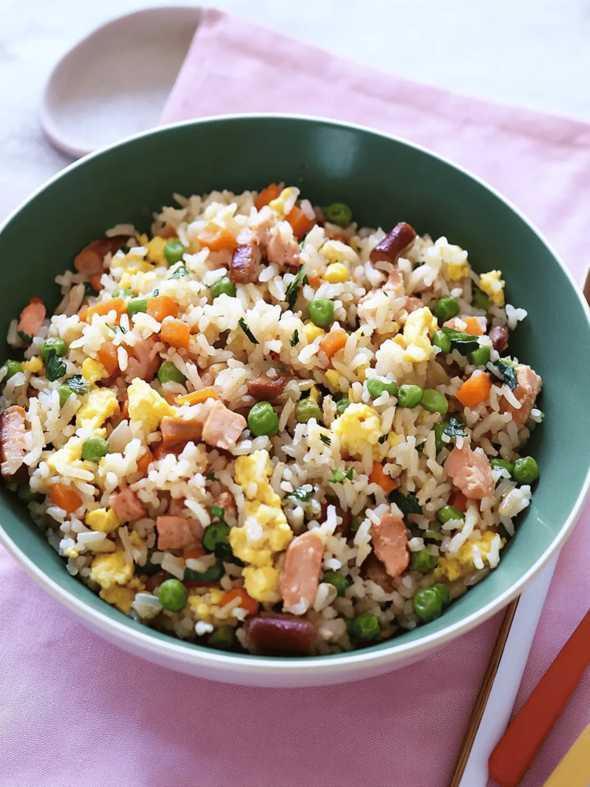 Leftover Hot Dog Fried Rice