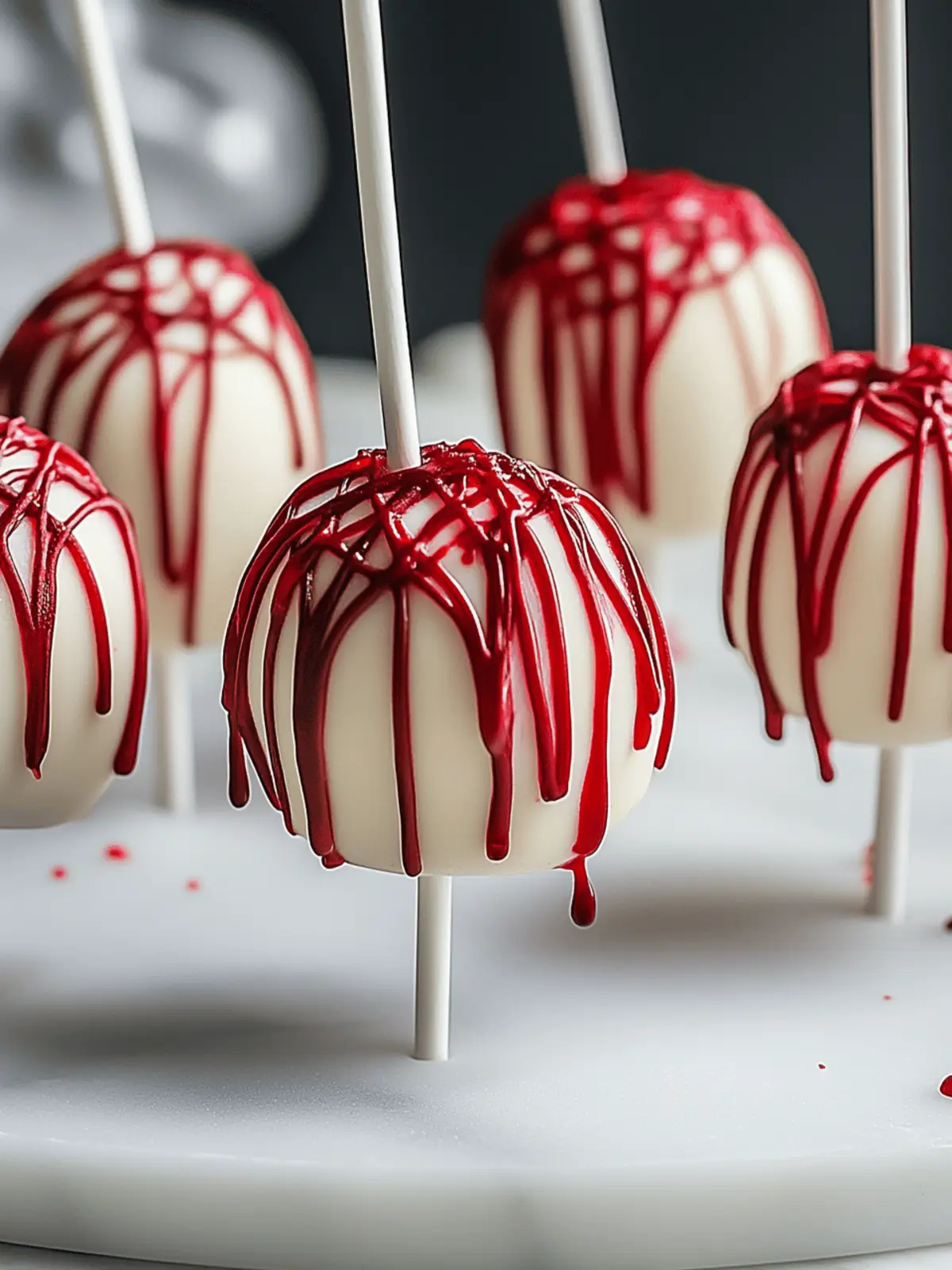 Bloody Red Velvet Cake Pops