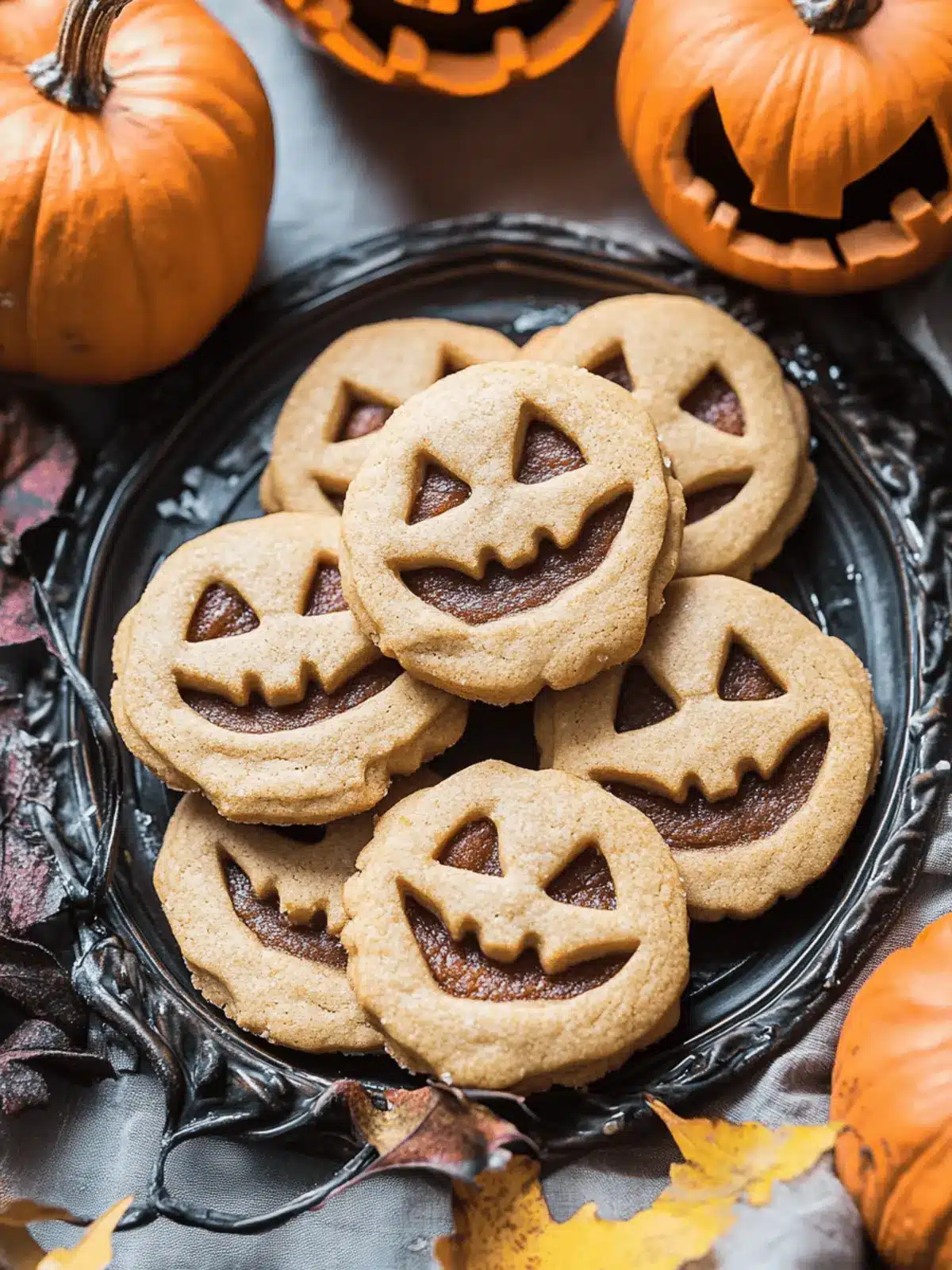 Stuffed Jack-O’-Lantern Cookies