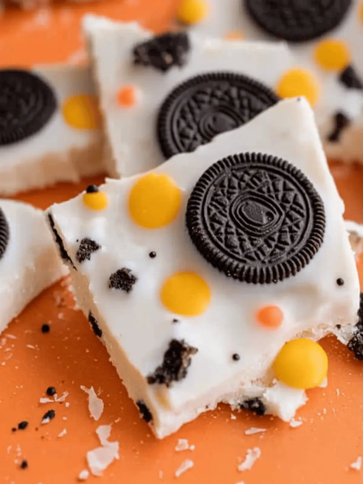 White Chocolate Halloween Oreo Bark