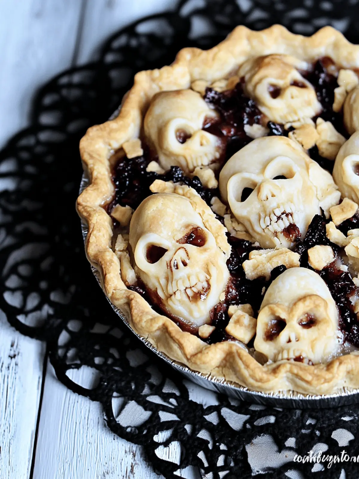 Halloween Shrunken Heads Pie