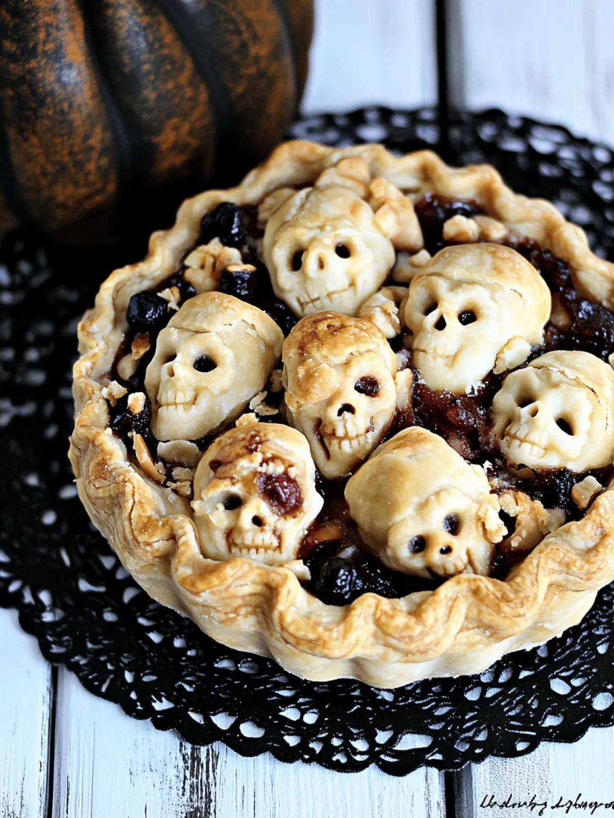 Halloween Shrunken Heads Pie