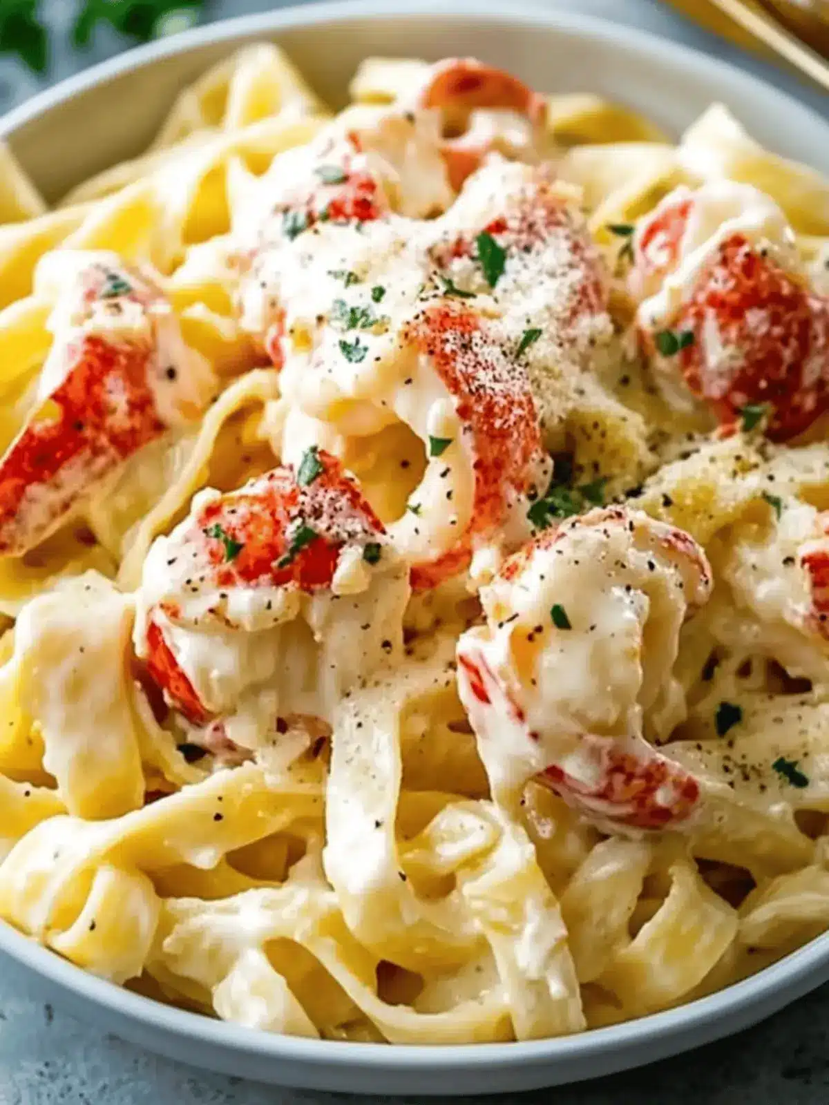 Easy Creamy Lobster Pasta