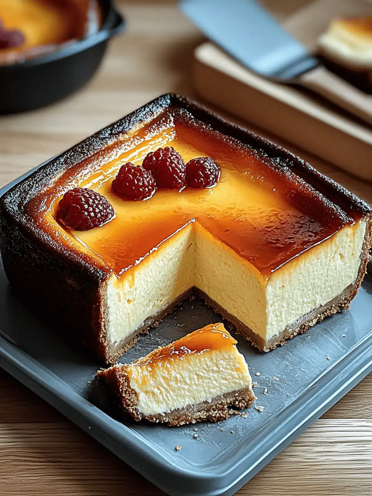 Loaf Pan Basque Cheesecake