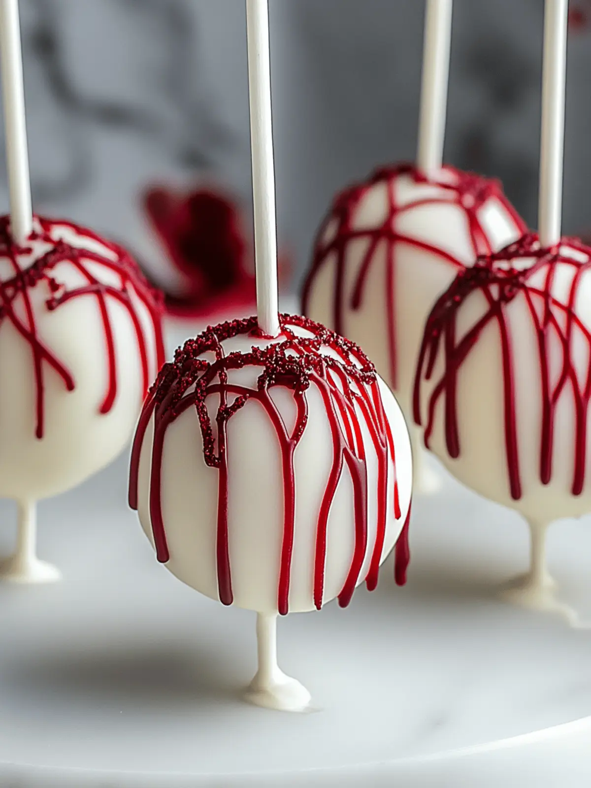 Bloody Red Velvet Cake Pops