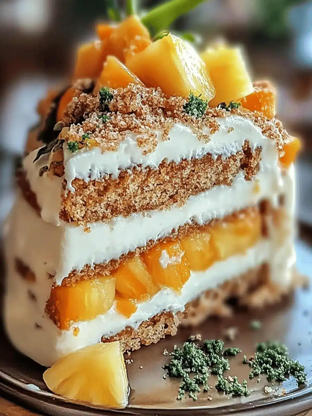 Hawaiian Carrot Pineapple Cake
