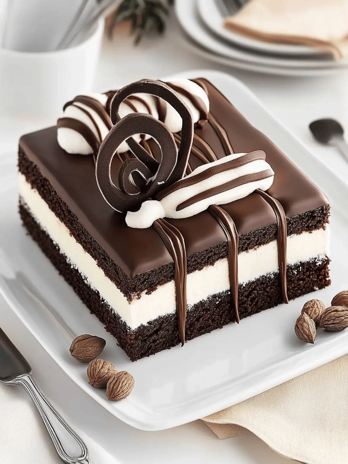 Tuxedo Bar Cake