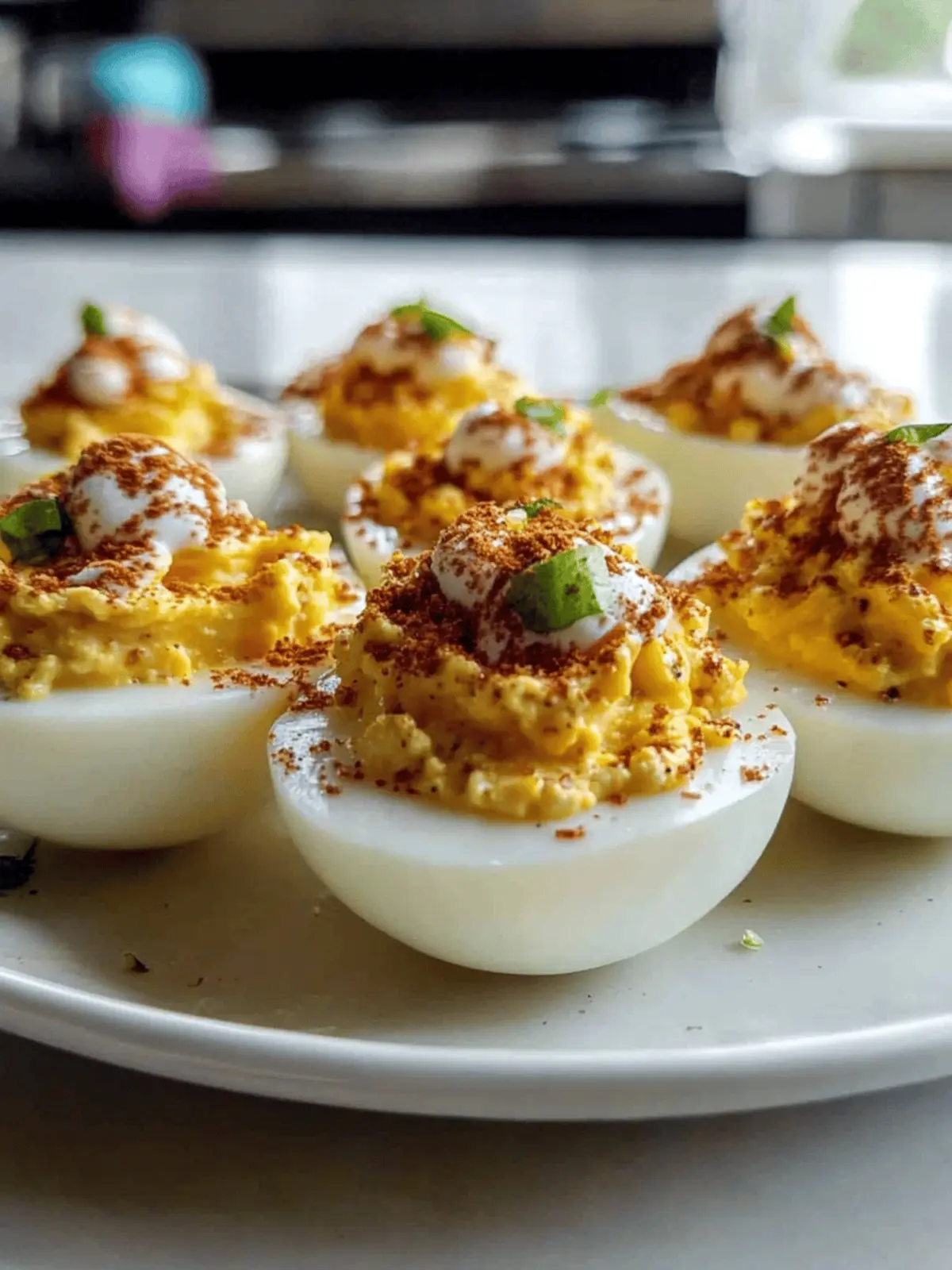 Elote Deviled Eggs