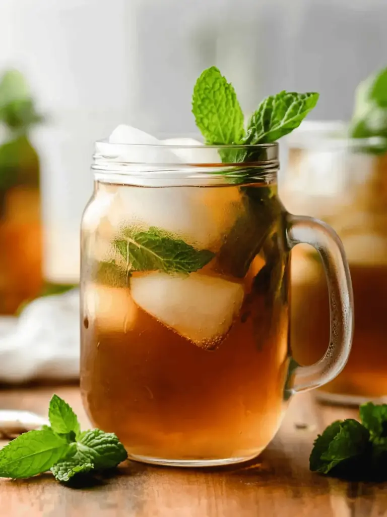 Refreshing Mint Iced Tea