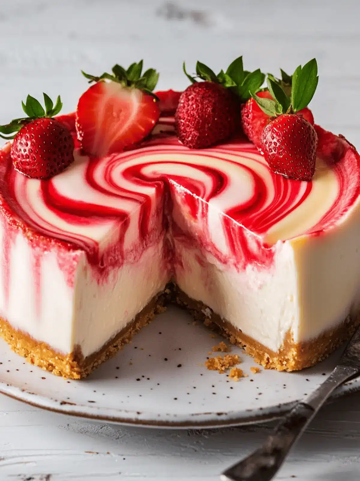 Decadent Strawberry Swirl Cheesecake You’ll Love to Make 3 Strawberry Swirl Cheesecake
