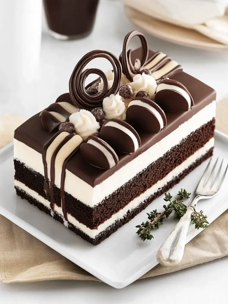 Tuxedo Bar Cake